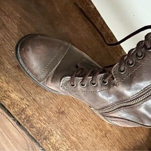 Steve Madden Troopa Leather Combat Boots